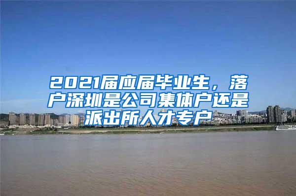 2021届应届毕业生，落户深圳是公司集体户还是派出所人才专户