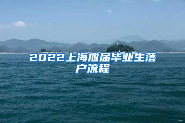 2022上海应届毕业生落户流程