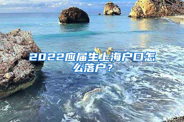 2022应届生上海户口怎么落户？
