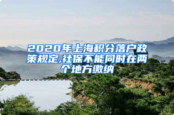 2020年上海积分落户政策规定,社保不能同时在两个地方缴纳