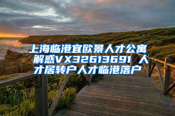 上海临港宜欧景人才公寓 解惑VX32613691 人才居转户人才临港落户