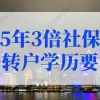 居转户落户上海条件，5年3倍社保居转户有学历要求吗？